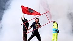 Watch again: Protesters in Albania try to smash into government HQ