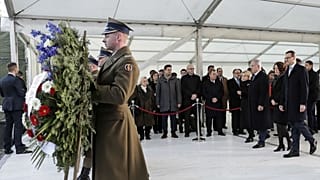 نخست وزیران اسرائیل و لهستان در مراسم یادبود قربانیان هولوکاست
