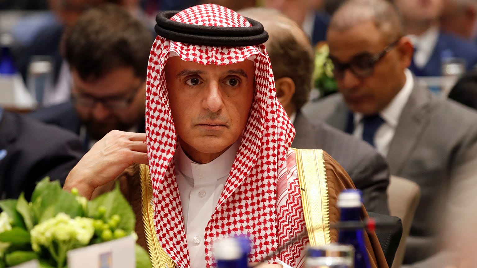 الجبير في مؤتمر الحلفاء المنخرطين في الحرب ضد تنظيم الدولة الإسلامية