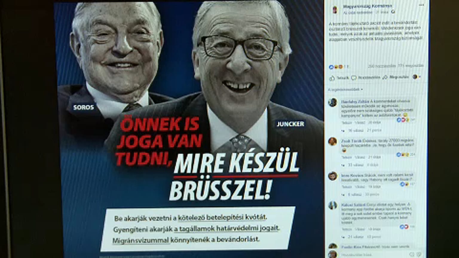 Újabb plakátkampány Brüsszel ellen