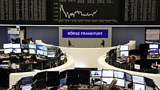 German share price index DAX graph at the stock exchange in Frankfurt