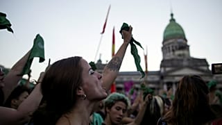 Pañuelos verdes en Buenos Aires a favor del aborto legal