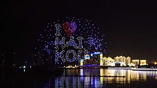 Drones turn China's Lantern Festival hi-tech