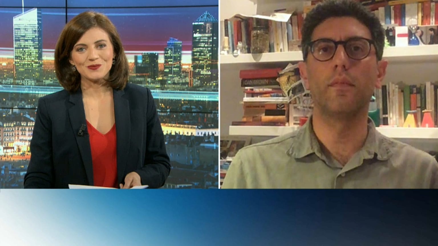 Anne-Lise Fantino, Euronews et Iacaopo Scaramuzzi, vaticaniste