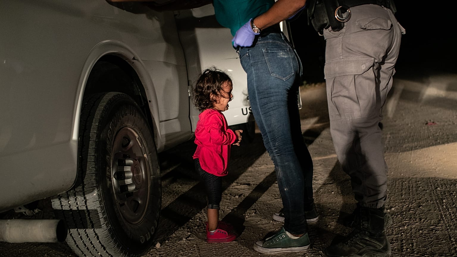 Crying Girl on the Border