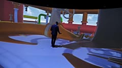 At the Elbedome participants are fully immersed in a virtual world