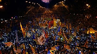 Protests take place in Barcelona over trial of Catalan separatists