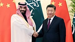  الرئيس الصيني شي جينبينغ وولي العهد السعودي محمد بن سلمان 