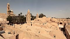 منظر عام لدير القديس الأنبا بيشوي بوادي النطرون شمال القاهرة