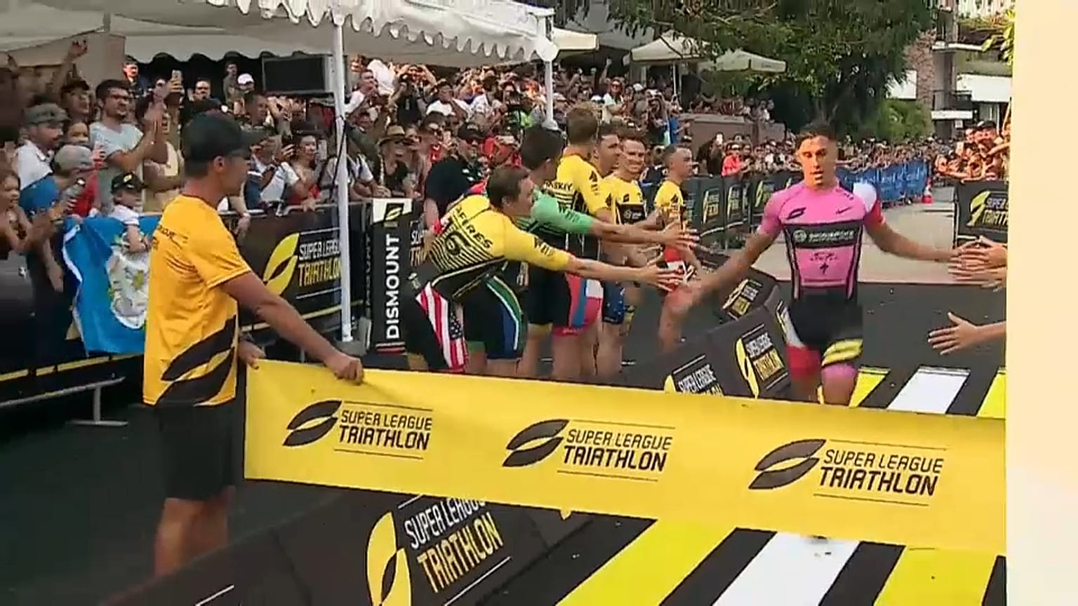 Les champions du triathlon à Singapour