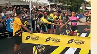 Les champions du triathlon à Singapour