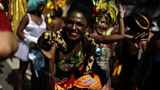 Desfile "Cordão Boitatá", no Rio de Janeiro