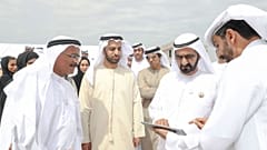 الشيخ محمد بن راشد خلال الجولة