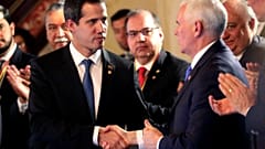 Guaidó encontrou-se com Pence à margem da reunião do Grupo de Lima