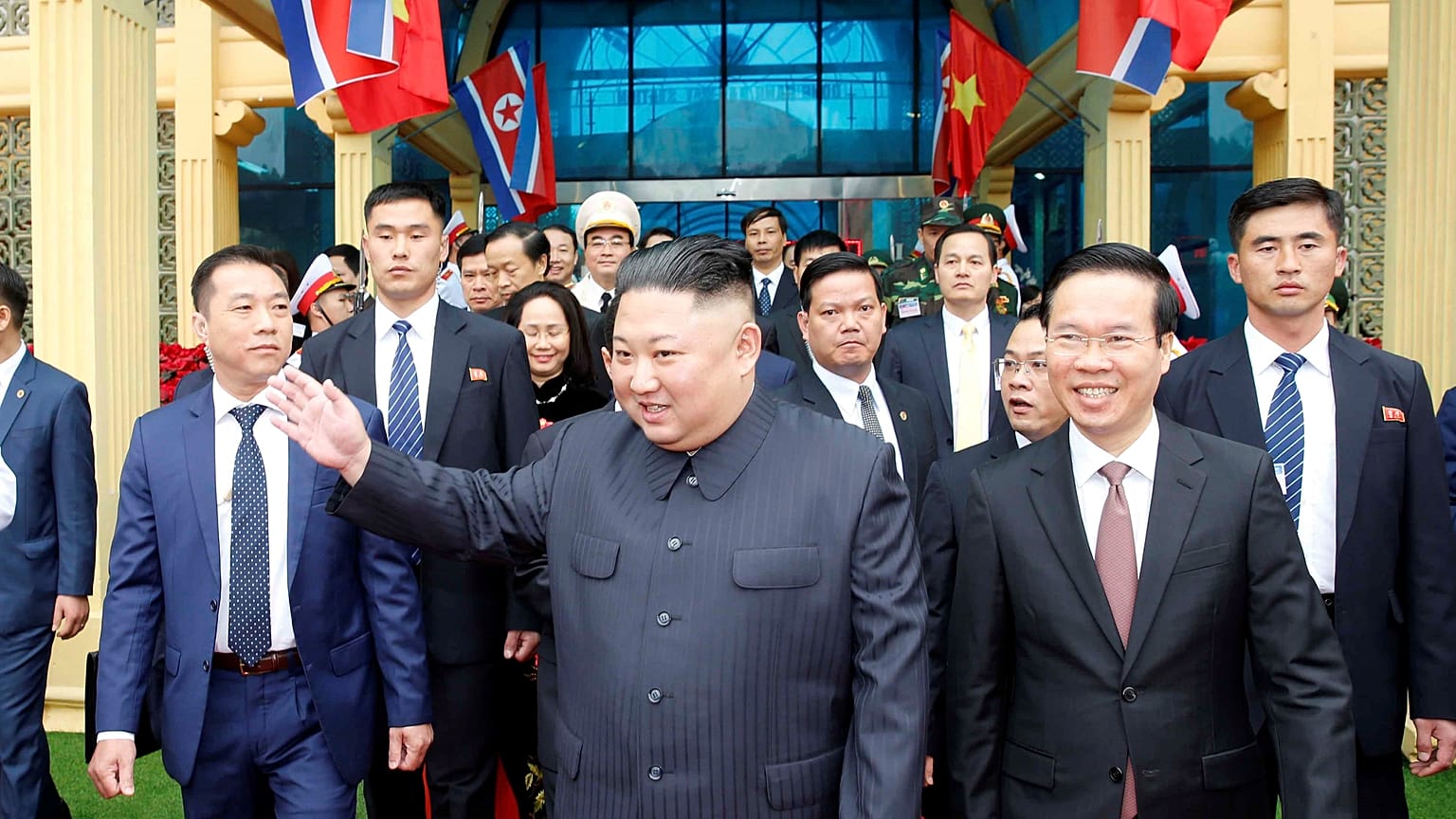Kim Jong Un in Dong Dang (Vietnam)