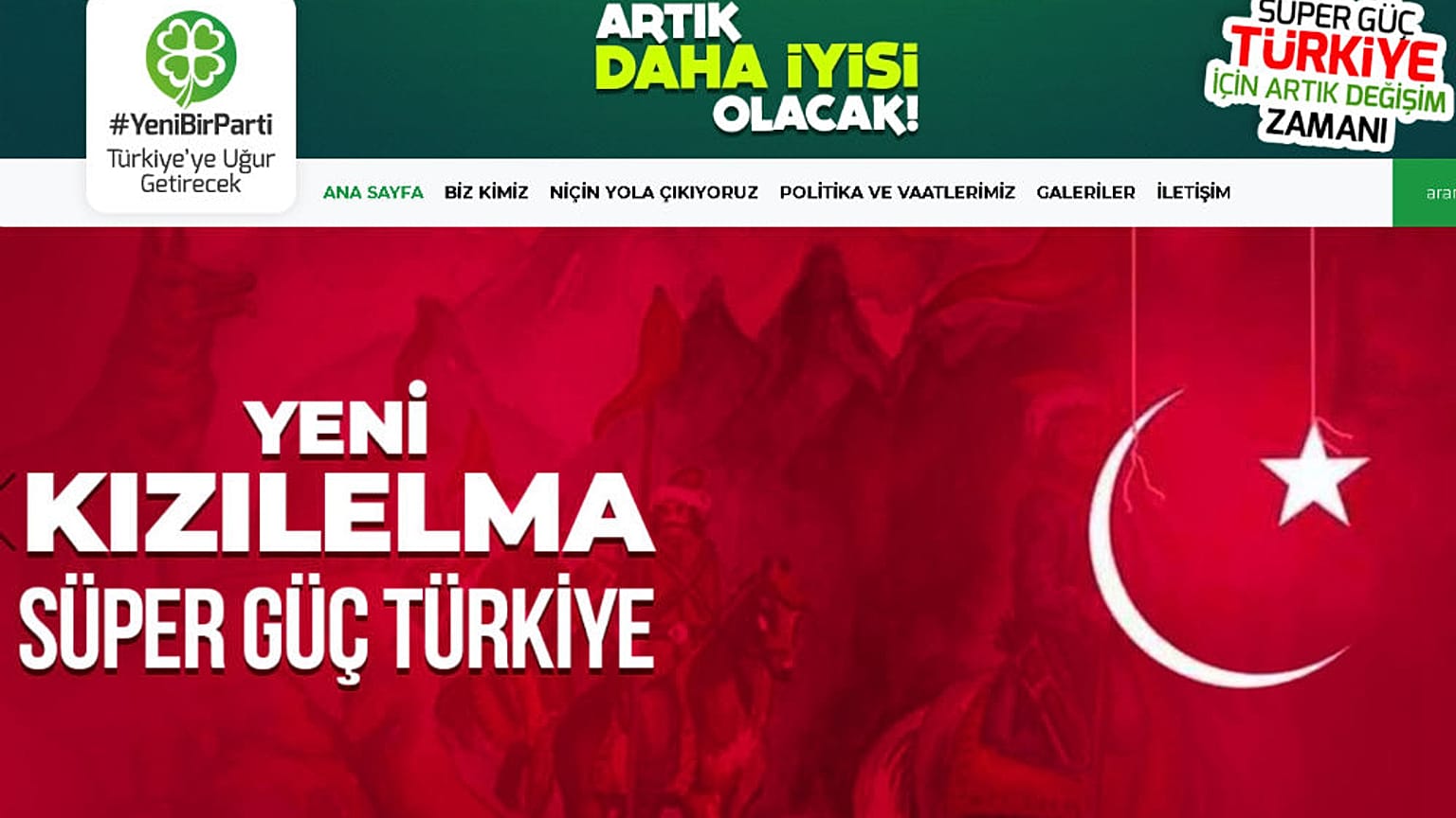 Merkez sağda kurulacağı konuşulan partinin internet sitesi hizmete girdi: Yeni Parti
