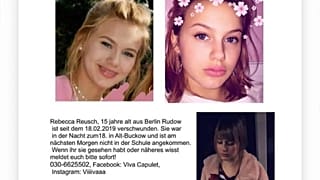 Führen Whatsapp-Nachrichten zur vermissten Rebecca (15)?