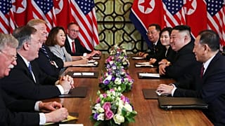 Kim Jong Un meets Donald Trump
