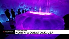 USA: il castello di ghiaccio del New Hampshire