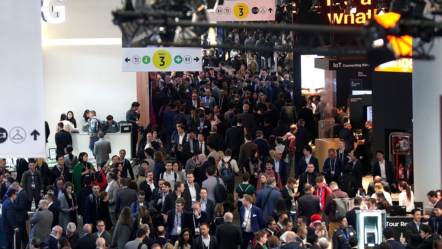  Mobile World Congress. Barcelona, España. 25 de febrero, 2019. 