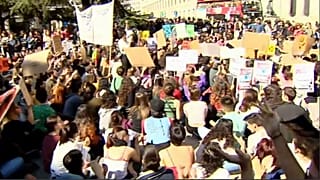 Estudiantes españoles se unen al movimiento contra el cambio climático