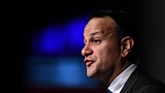Leo Varadkar speaks at a European Financial Forum event in Dublin, Ireland 