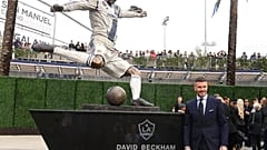 Estátua de Beckham no estádio do Galaxy
