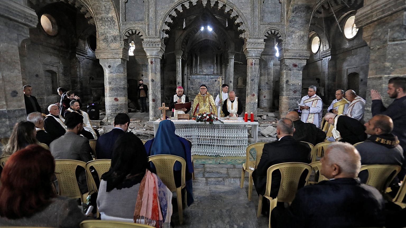 قداس كنيسة مار توما بالموصل