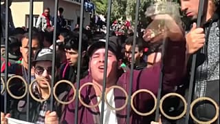 Algerian president promises to stand down after next election in response to protests