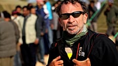 Yannis Behrakis near the village of Ras Ajdir, Tunisia, February 25, 2011. 