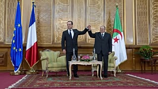 Les présidents français et algérien à Tlemcen (Algérie), le 20/12/2012