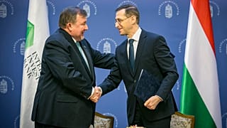 Varga Mihály pénzügyminiszter és Nyikolaj Koszov, az NBB elnöke 