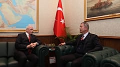 Miili Savunma Bakanı Hulusi Akar ABD'nin Suriye Özel Temsilcisi James Jeffrey ile görüştü
