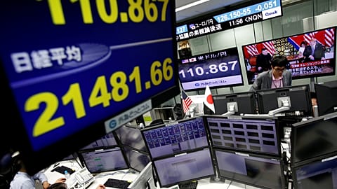 Japan's Nikkei stock average and the Japanese yen's exchange rate