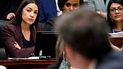 Alexandria Ocasio-Cortez at a House committee hearing