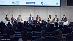 A roundtable discussion at the tourism ITB convention in Berlin