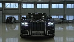 Putin's limo on display at the Geneva Motor Show