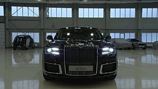 Putin's limo on display at the Geneva Motor Show