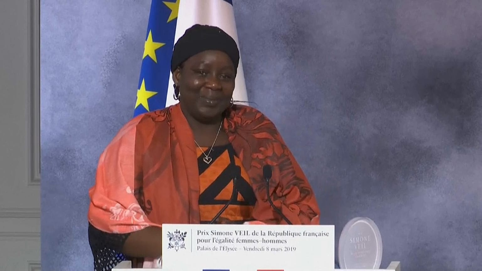 La militante Aïssa Doumara, premier prix Simone Veil