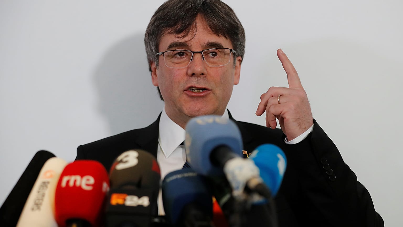 Carles Puigdemont in Berlin, Germany, February 12, 2019.