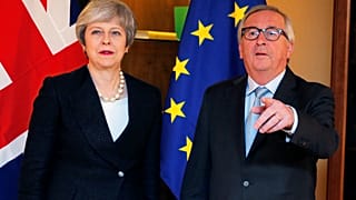 Theresa May and Jean-Claude Juncker on March 11, 2019. 