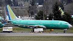Un 737 Max 8 photographié le 11/3/2019 sur le site de Boeing à Renton (USA)