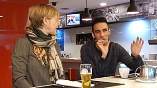 Brits Stella Fletcher and Andrew Nimmo watch the Brexit vote in Portugal.