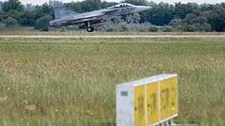 A Magyar Légierő JAS-39 Gripen vadászrepülőgépe 2018 augusztus 2-án