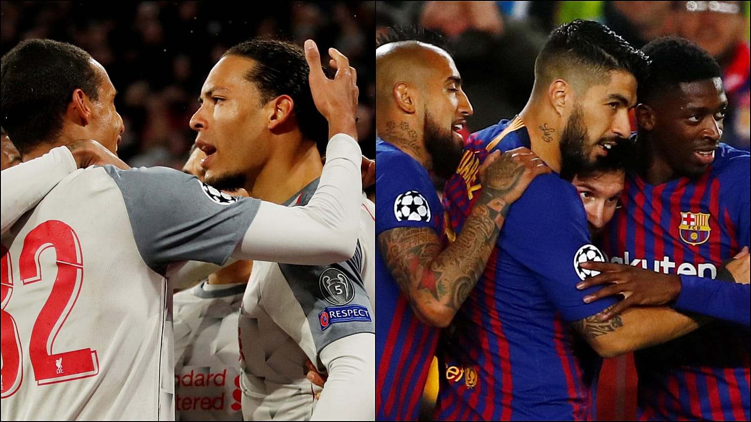 UEFA Şampiyonlar Ligi'nde Liverpool ile Barcelona çeyrek finale yükseldi