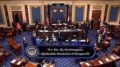 ABD Senatosu, Başkan Trump'ın acil durum ilanını iptal etti