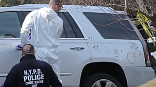Police at the crime scene
