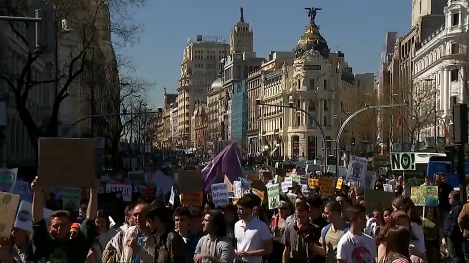 La juventud española sale a defender el clima