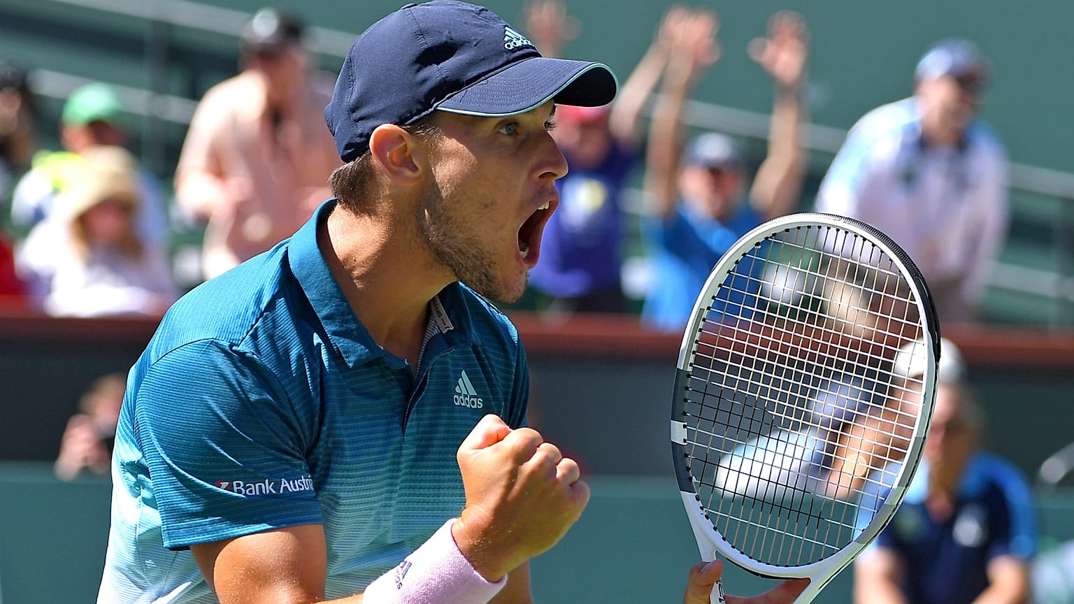 Dominic Thiem discute título de Indian Wells com Roger Federer