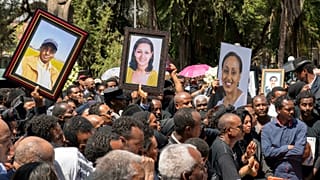 Trauerzeremonie in Addis Abeba